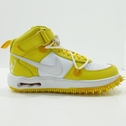 NIKE | ナイキ AIR FORCE 1 MID SP LTHR Off-White エアフォース 1 ミッド SP LTHR オフ-ホワイト スニーカー DR0500-101 イエロー 27.5cm【三重本店】