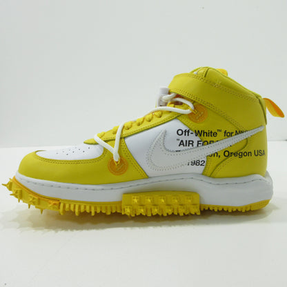 NIKE | ナイキ AIR FORCE 1 MID SP LTHR Off-White エアフォース 1 ミッド SP LTHR オフ-ホワイト スニーカー DR0500-101 イエロー 27.5cm【三重本店】