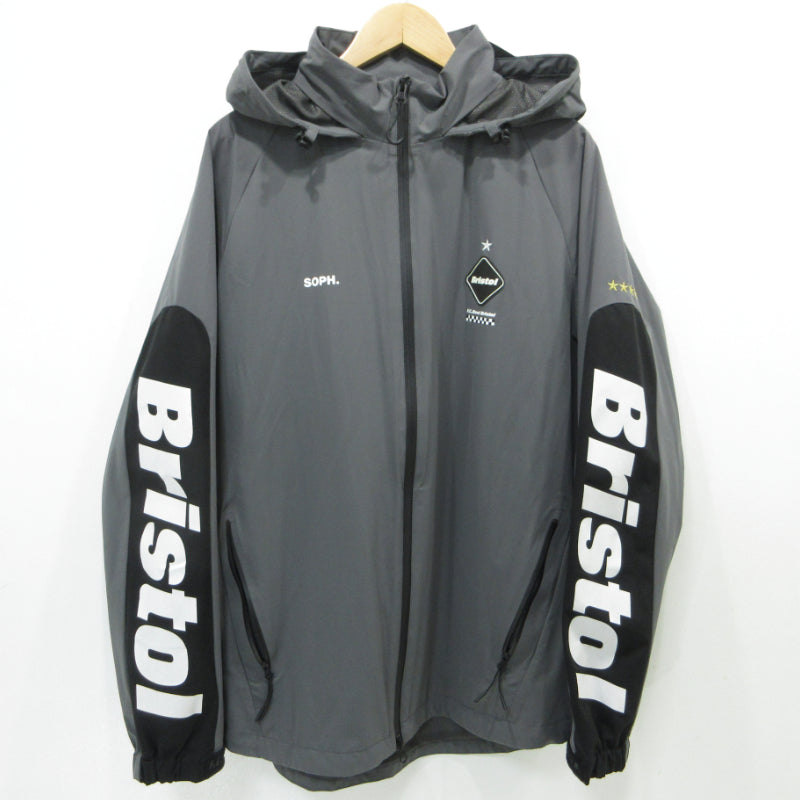 FCRB | エフシーアールビー WARM UP JACKET ウォームアップジャケット ナイロンジャケット FCRB-190006 グレー サイズ：XL【三重本店】