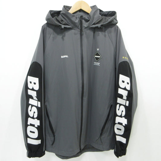 FCRB | エフシーアールビー WARM UP JACKET ウォームアップジャケット ナイロンジャケット FCRB-190006 グレー サイズ：XL【三重本店】