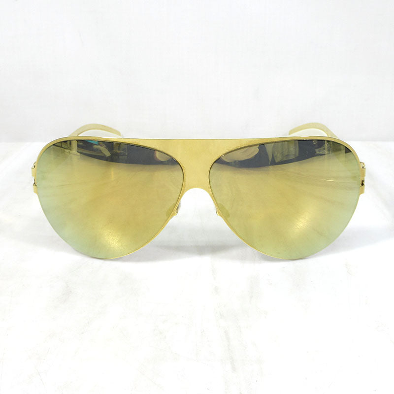 MYKITA & Bernhard Willhelm | マイキータ & ベルンハルトウィルヘルム FRANZ アビエーター サングラス ミラーレンズ コラボモデル サイズ：64□10-140 サングラス ゴールド【三重本店】