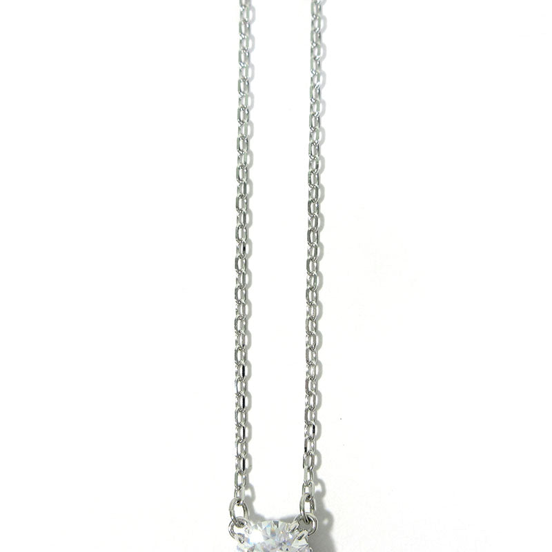 SWAROVSKI | スワロフスキー Stilla スティラ ペンダント ラウンドカット ネックレス シルバー×ホワイト【三重本店】