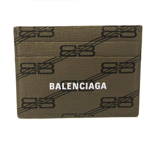 BALENCIAGA | バレンシアガ BBモノグラム パスケース カードケース 594309 ブラウン【三重本店】