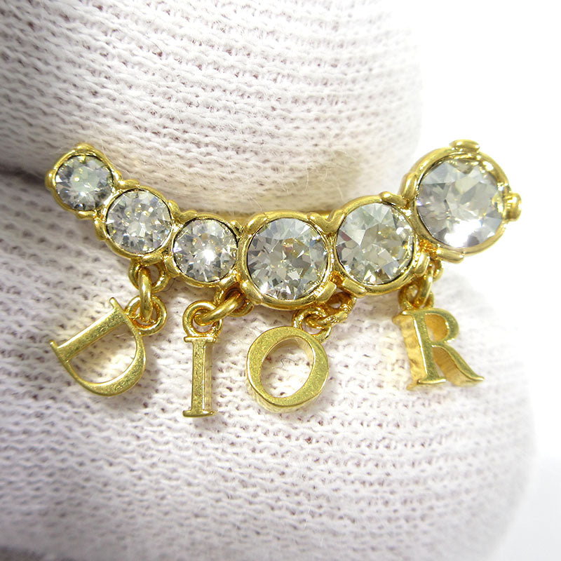 Christian Dior | クリスチャンディオール Dio(r)evolution ディオレボリューション シグネチャー ラインストーン ピアス ピアス ゴールド×クリア【三重本店】