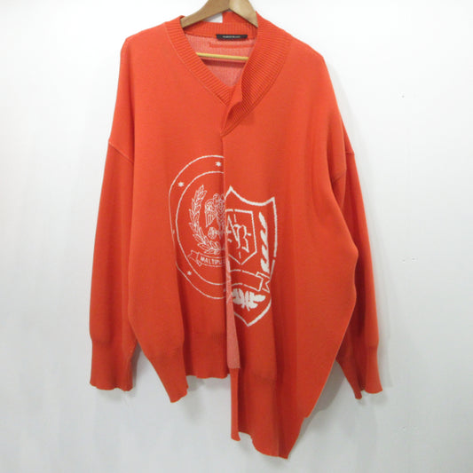 ALMOSTBLACK | オールモストブラック SWITCHING BIG KNIT ニット 19SS-KT01 オレンジ サイズ：FreeSize【三重本店】