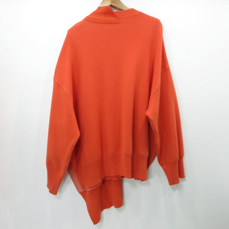 ALMOSTBLACK | オールモストブラック SWITCHING BIG KNIT ニット 19SS-KT01 オレンジ サイズ：FreeSize【三重本店】