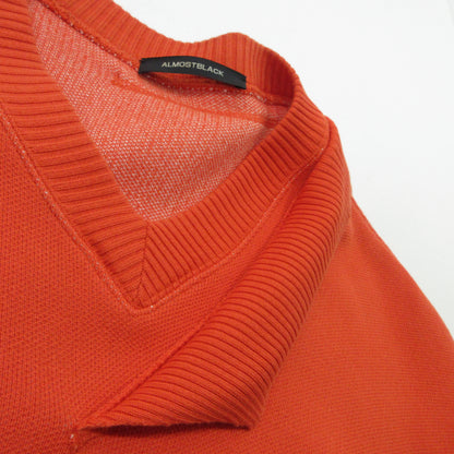 ALMOSTBLACK | オールモストブラック SWITCHING BIG KNIT ニット 19SS-KT01 オレンジ サイズ：FreeSize【三重本店】