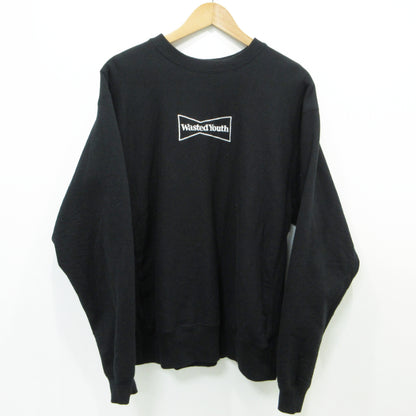 Wasted Youth | ウエステッドユースウェステッドユース ロゴプリントスウェットシャツ スウェット ブラック サイズ：L【三重本店】