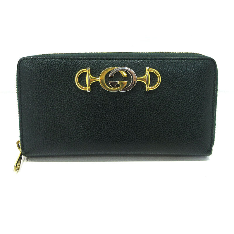 GUCCI | グッチ ズゥミ ラウンドファスナー 長財布 570661 グリーン【三重本店】