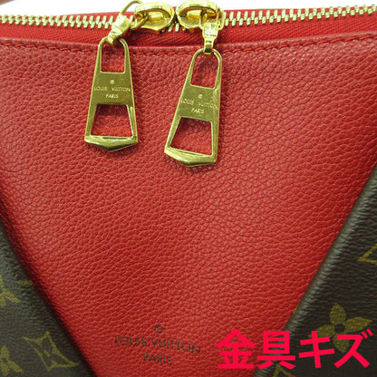 LOUIS VUITTON | ルイ・ヴィトン VトートBB 2way ショルダーバッグ トートバッグ M43966 ブラウン×レッド【三重本店】