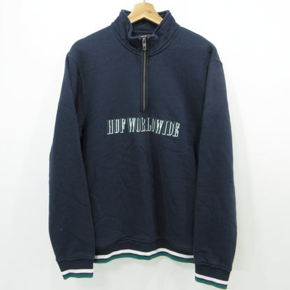 HUF | ハフ ハーフジップ スウェット ネイビー サイズ：M【三重本店】