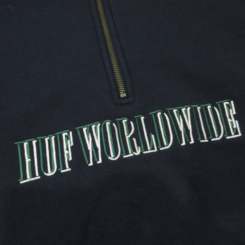 HUF | ハフ ハーフジップ スウェット ネイビー サイズ：M【三重本店】