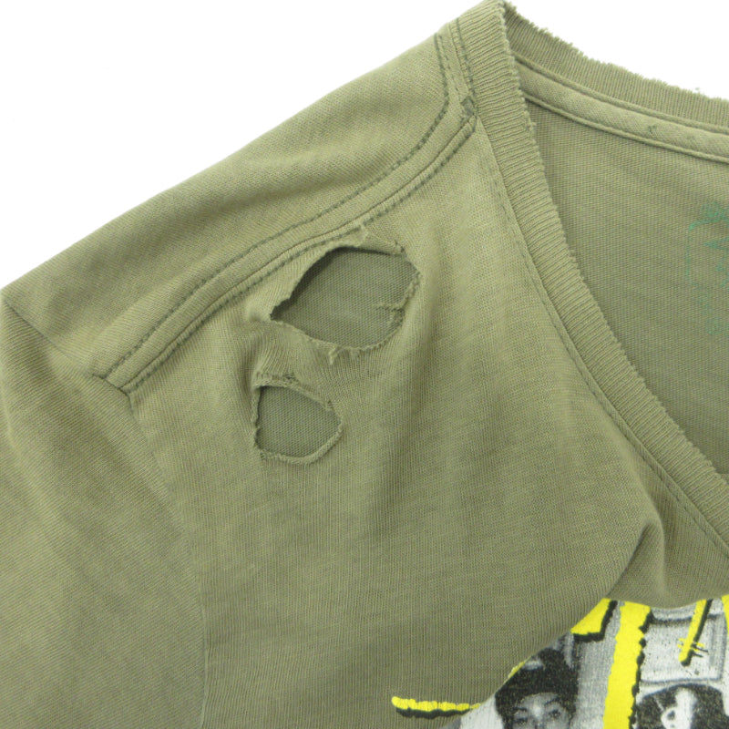 STUSSY | ステューシー beastie boys NYクルーネック 半袖Ｔシャツ カーキグリーン サイズ：L【三重本店】