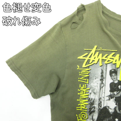 STUSSY | ステューシー beastie boys NYクルーネック 半袖Ｔシャツ カーキグリーン サイズ：L【三重本店】
