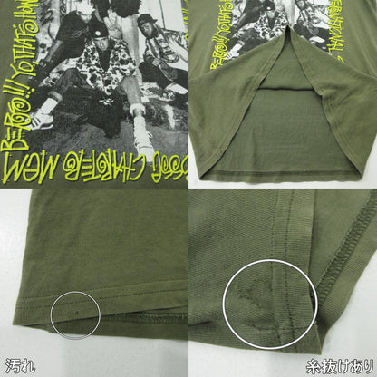 STUSSY | ステューシー beastie boys NYクルーネック 半袖Ｔシャツ カーキグリーン サイズ：L【三重本店】