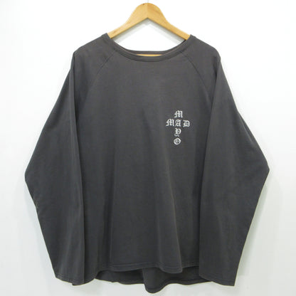 CROSS Embroidery ラグランロングスリーブ 長袖Ｔシャツ 23MYF-LT11 グレー サイズ：L【三重本店】