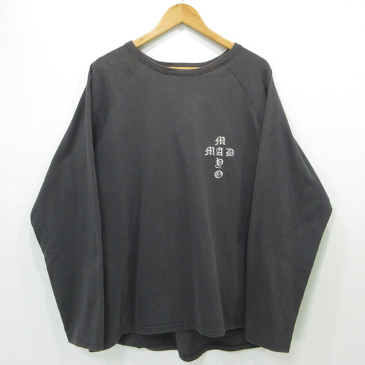 CROSS Embroidery ラグランロングスリーブ 長袖Ｔシャツ 23MYF-LT11 グレー サイズ：L【三重本店】