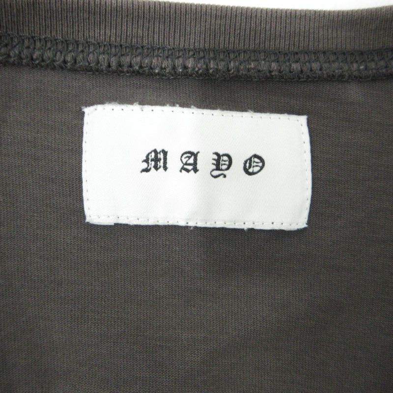 CROSS Embroidery ラグランロングスリーブ 長袖Ｔシャツ 23MYF-LT11 グレー サイズ：L【三重本店】