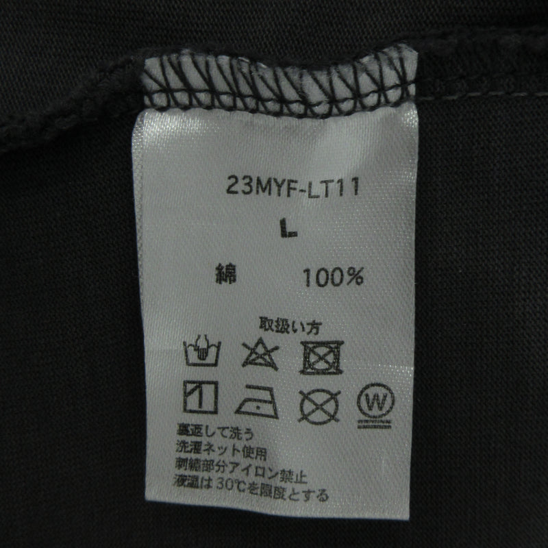 CROSS Embroidery ラグランロングスリーブ 長袖Ｔシャツ 23MYF-LT11 グレー サイズ：L【三重本店】