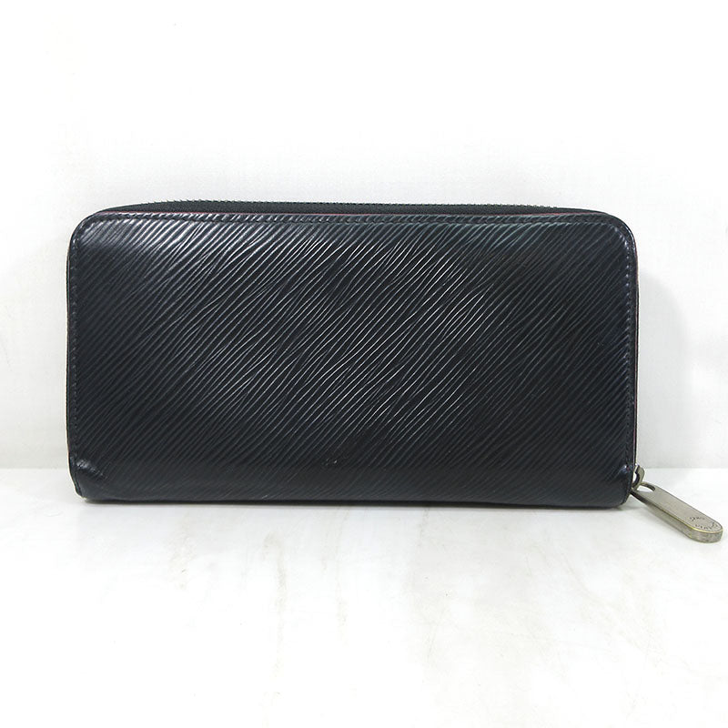 LOUIS VUITTON | ルイ・ヴィトン エピ ジッピーウォレット / ラウンドファスナー 長財布 M64838 ブラック×ピンク系【三重本店】
