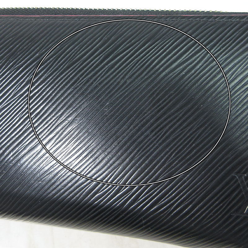 LOUIS VUITTON | ルイ・ヴィトン エピ ジッピーウォレット / ラウンドファスナー 長財布 M64838 ブラック×ピンク系【三重本店】