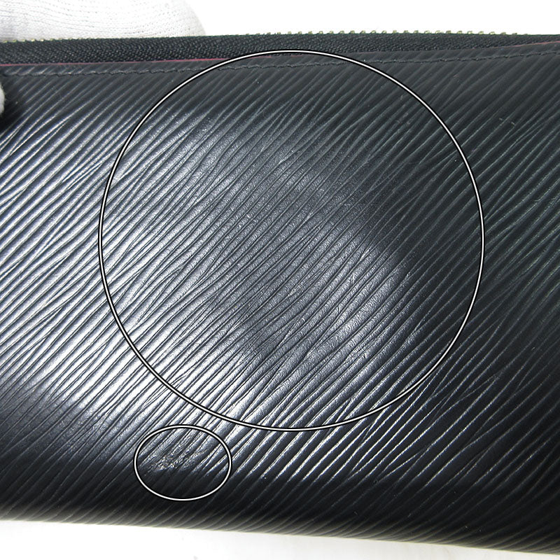 LOUIS VUITTON | ルイ・ヴィトン エピ ジッピーウォレット / ラウンドファスナー 長財布 M64838 ブラック×ピンク系【三重本店】