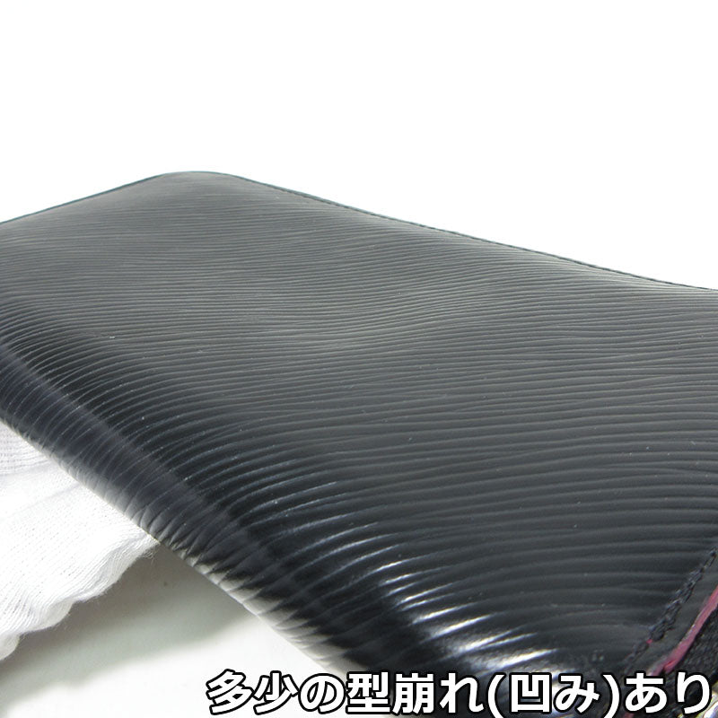 LOUIS VUITTON | ルイ・ヴィトン エピ ジッピーウォレット / ラウンドファスナー 長財布 M64838 ブラック×ピンク系【三重本店】