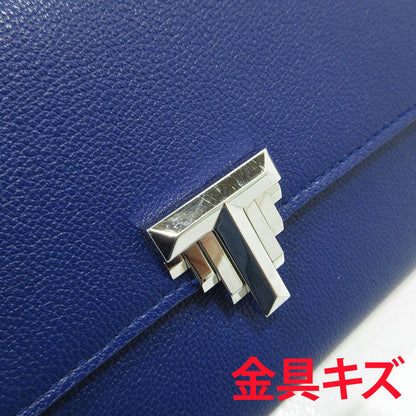 Tiffany&co | ティファニー フラップ コンチネンタルウォレット 二つ折り 長財布 ネイビー【三重本店】