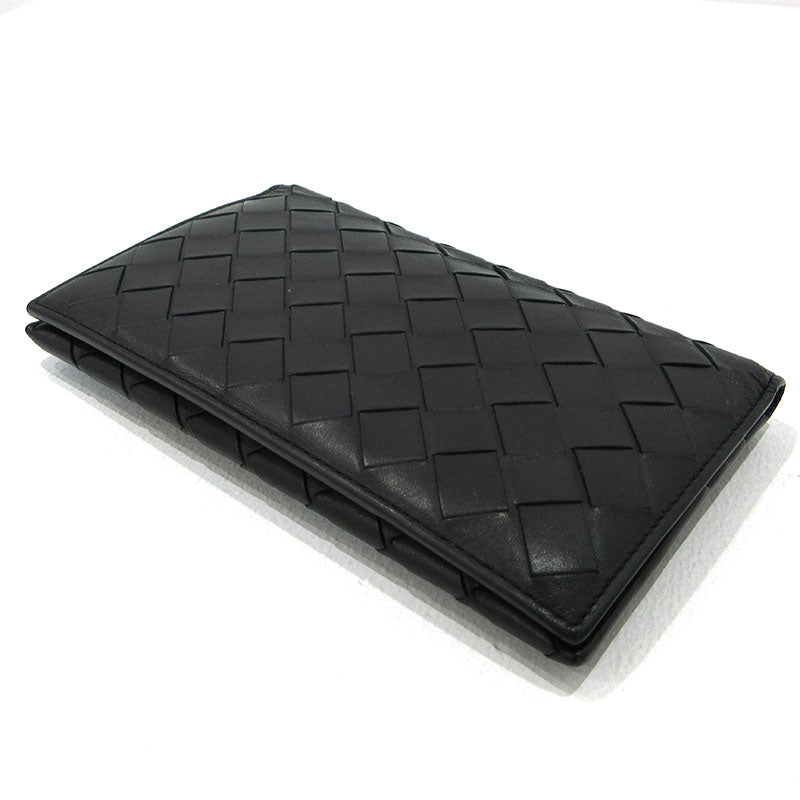 BOTTEGA VENETA | ボッテガヴェネタ 二つ折り 長財布 ブラック【三重本店】