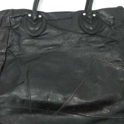 JOE McCOY | ジョーマッコイ PATCH WORK LEATHER TOTE BAG トートバッグ ブラック【三重本店】