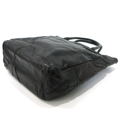 JOE McCOY | ジョーマッコイ PATCH WORK LEATHER TOTE BAG トートバッグ ブラック【三重本店】