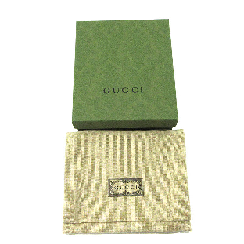 GUCCI | グッチ ダブルGミディアムウォレット 三つ折り財布 772793 グリーン【三重本店】