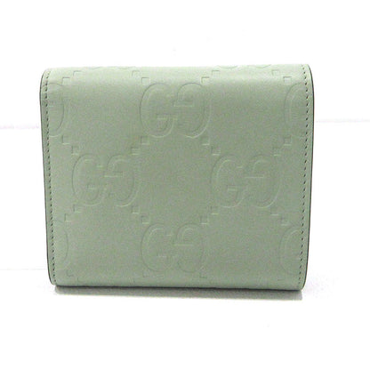 GUCCI | グッチ ダブルGミディアムウォレット 三つ折り財布 772793 グリーン【三重本店】