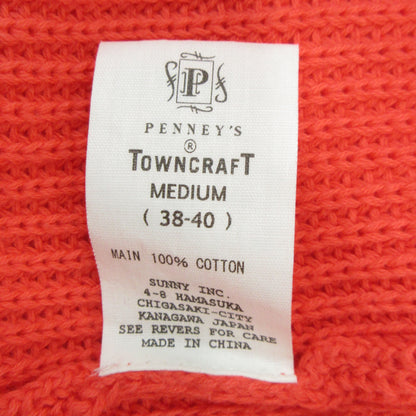 TOWN CRAFT | タウンクラフト ケミカルクルーネックニット セーター サーモンピンク サイズ：M【三重本店】