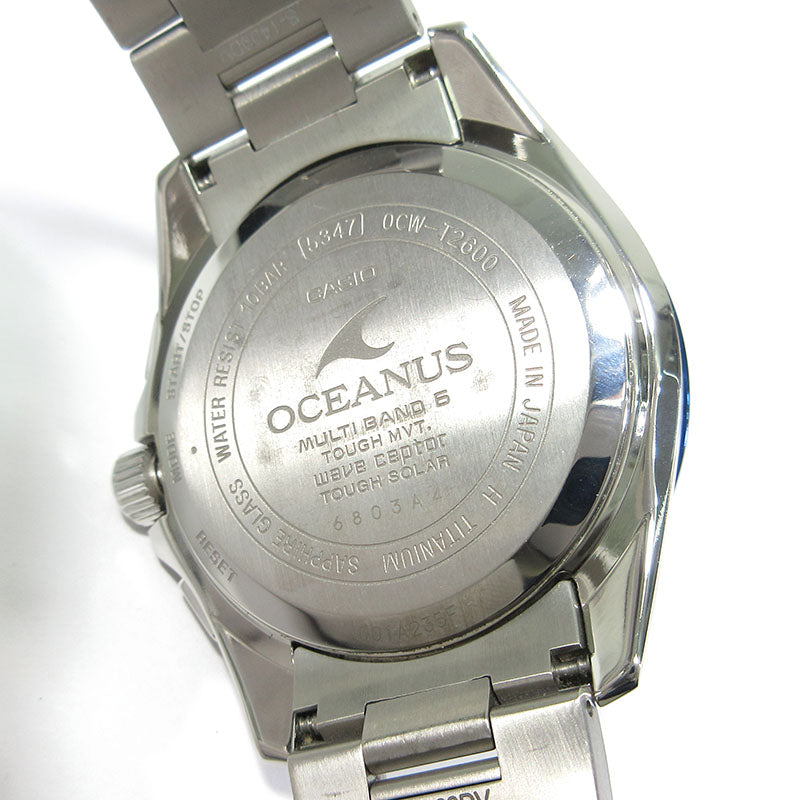CASIO | カシオ OCEANUS Classic Line オシアナス クラシックライン 腕時計 OCW-T2600G-1AJF 多針アナログ表示 タフソーラー電波時計 ブラック×ネイビー系×シルバーなど【三重本店】