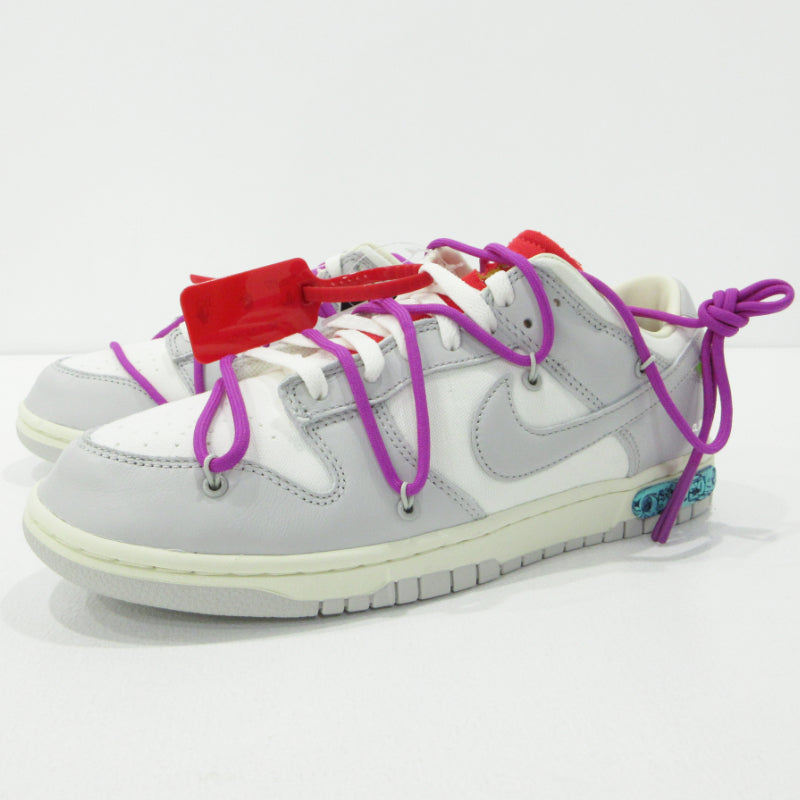NIKE | ナイキ Dunk Low 1 of 50 ×Off-White ダンク ロー オフホワイト スニーカー DM1602-101 グレー 28.5cm【三重本店】