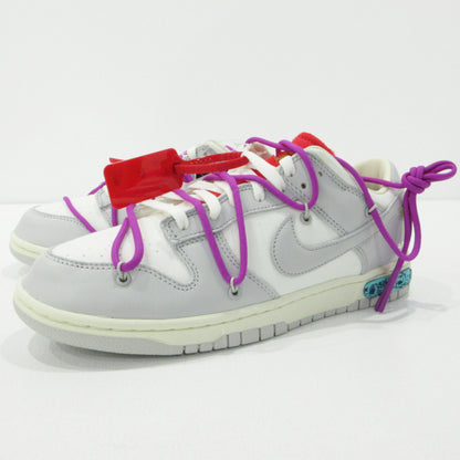 NIKE | ナイキ Dunk Low 1 of 50 ×Off-White ダンク ロー オフホワイト スニーカー DM1602-101 グレー 28.5cm【三重本店】