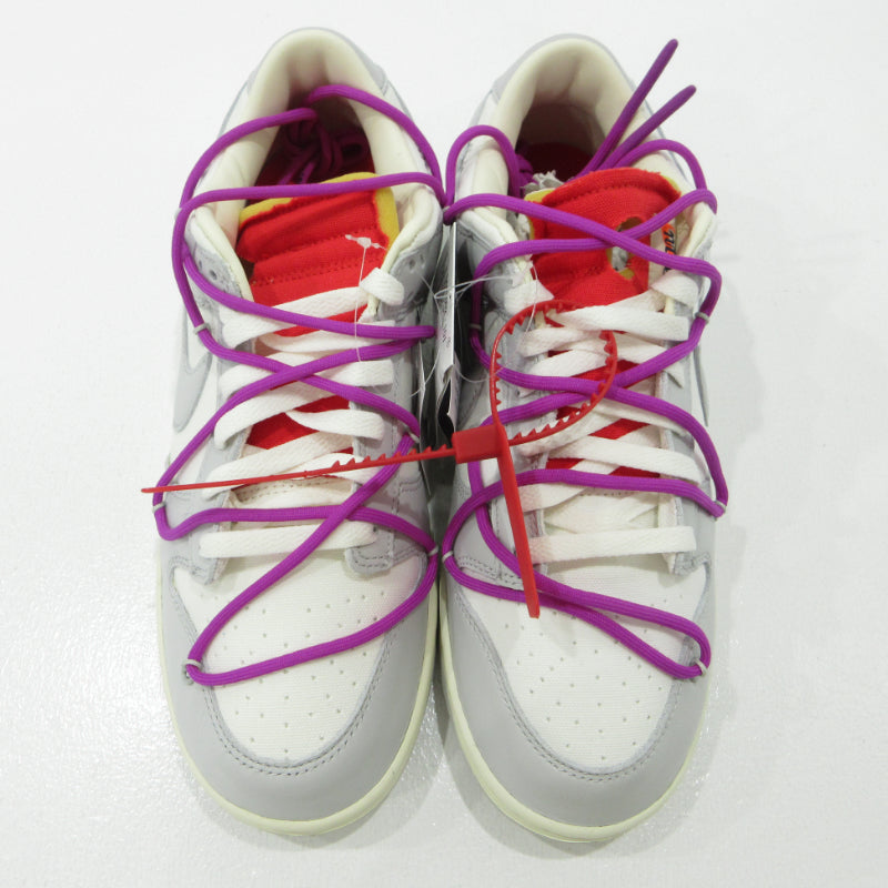 NIKE | ナイキ Dunk Low 1 of 50 ×Off-White ダンク ロー オフホワイト スニーカー DM1602-101 グレー 28.5cm【三重本店】