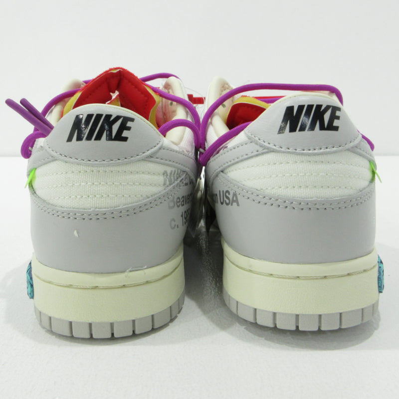 NIKE | ナイキ Dunk Low 1 of 50 ×Off-White ダンク ロー オフホワイト スニーカー DM1602-101 グレー 28.5cm【三重本店】