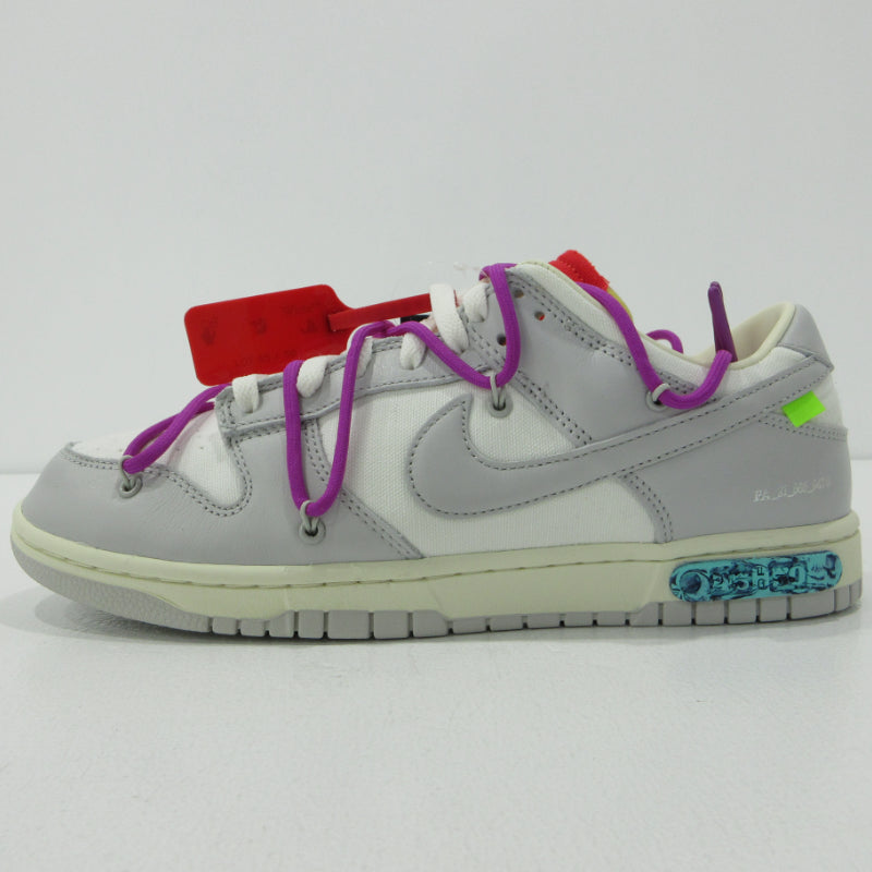 NIKE | ナイキ Dunk Low 1 of 50 ×Off-White ダンク ロー オフホワイト スニーカー DM1602-101 グレー 28.5cm【三重本店】