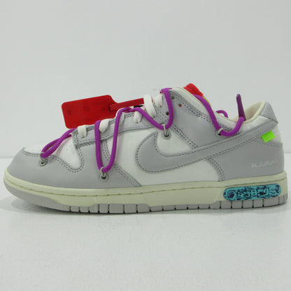 NIKE | ナイキ Dunk Low 1 of 50 ×Off-White ダンク ロー オフホワイト スニーカー DM1602-101 グレー 28.5cm【三重本店】