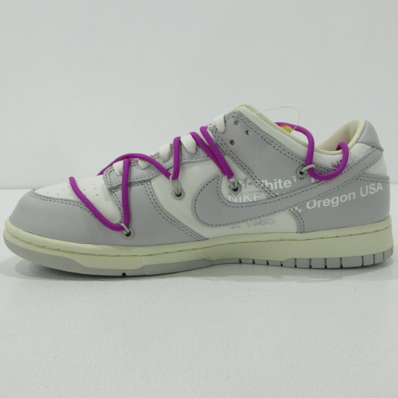 NIKE | ナイキ Dunk Low 1 of 50 ×Off-White ダンク ロー オフホワイト スニーカー DM1602-101 グレー 28.5cm【三重本店】