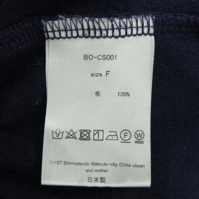ウールニット セーター B0-CS001 ネイビー【三重本店】