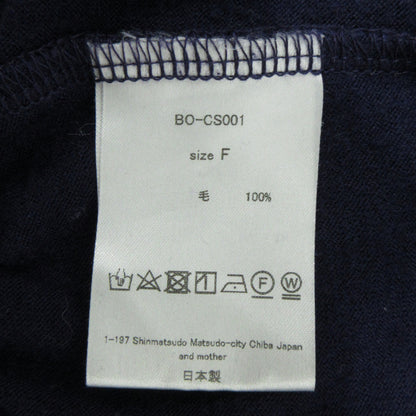 ウールニット セーター B0-CS001 ネイビー【三重本店】