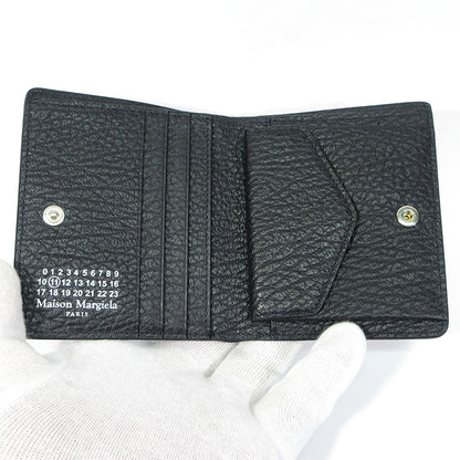 Maison Margiela | メゾンマルジェラ 二つ折り財布 / レザーウォレット 二つ折り財布 S55UI0140 ブラック【三重本店】
