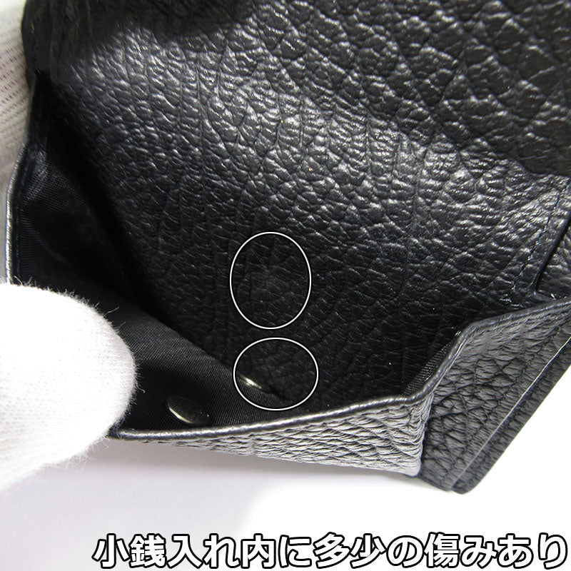 Maison Margiela | メゾンマルジェラ 二つ折り財布 / レザーウォレット 二つ折り財布 S55UI0140 ブラック【三重本店】