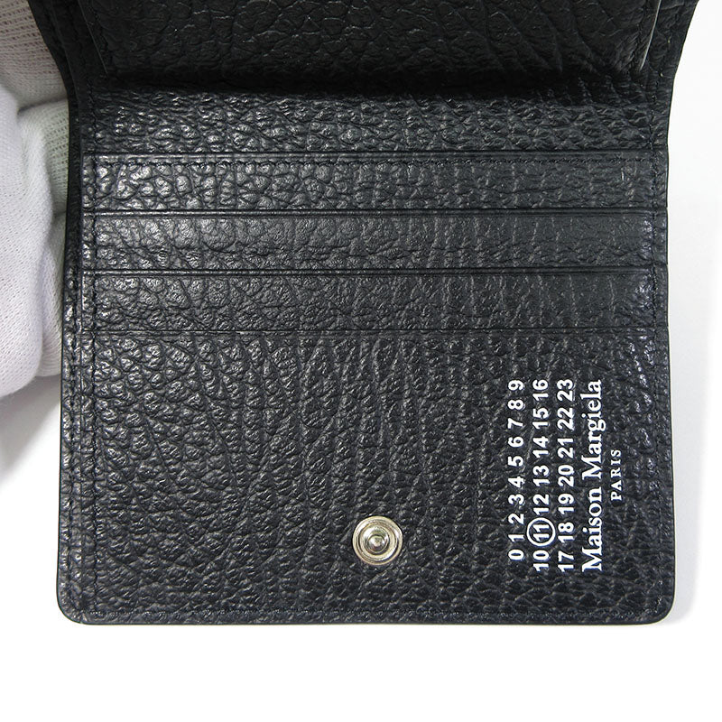 Maison Margiela | メゾンマルジェラ 二つ折り財布 / レザーウォレット 二つ折り財布 S55UI0140 ブラック【三重本店】