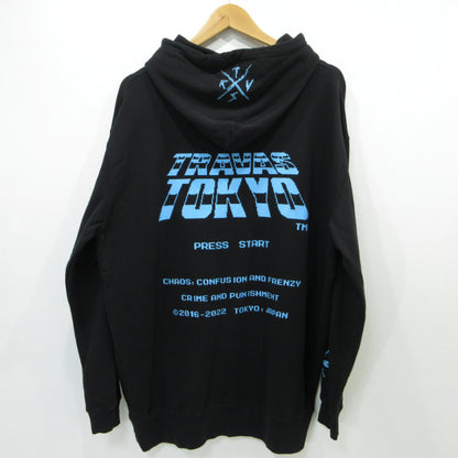 TRAVAS TOKYO | トラバストーキョー ピクセルクマプルオーバーパーカー パーカー TR22-E05 ブラック【三重本店】