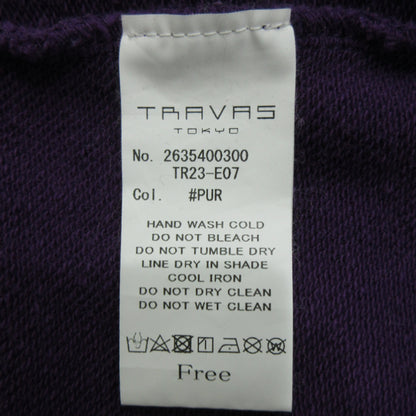 TRAVAS TOKYO | トラバストーキョー クマプリントプルオーバーパーカー パーカー TR23-E07 パープル【三重本店】