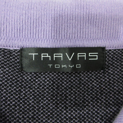 TRAVAS TOKYO | トラバストーキョー 配色ニットポロシャツ ポロシャツ TR22-R03 ブラック【三重本店】